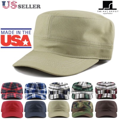 Made In USA Cotton Twill Military Caps Cadet Army Caps  eb-37222540